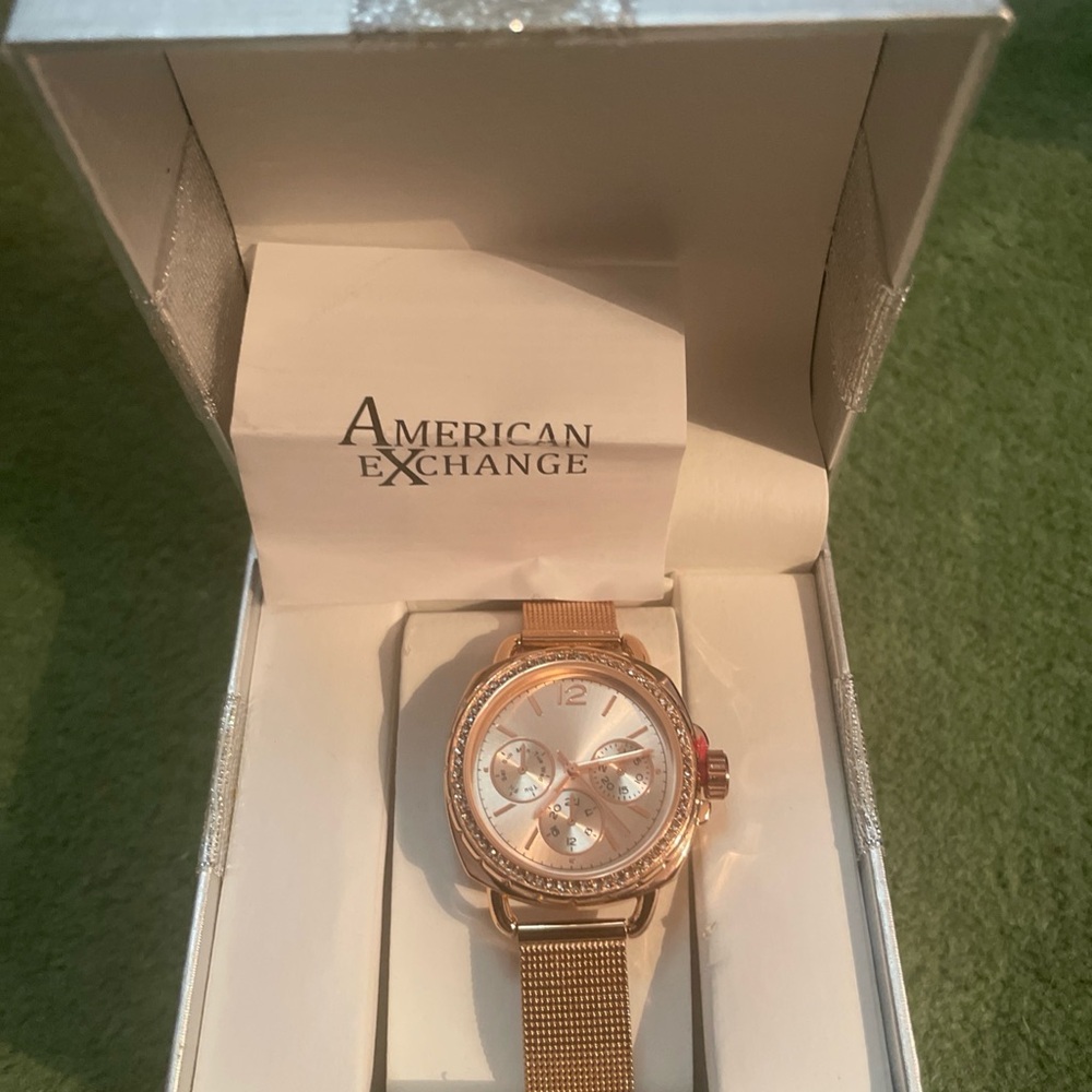 American Exchange Rose Gold Watch Elegant Accessories